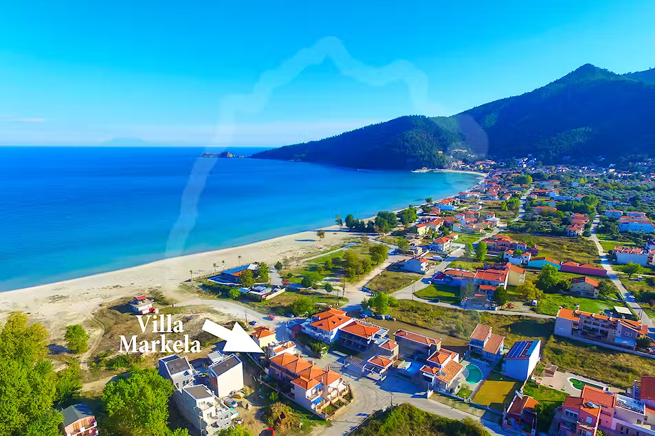 Villa Markella aerial location